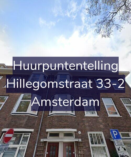 Foto gevel Huurpuntentelling voor Hillegomstraat 33-2, Amsterdam