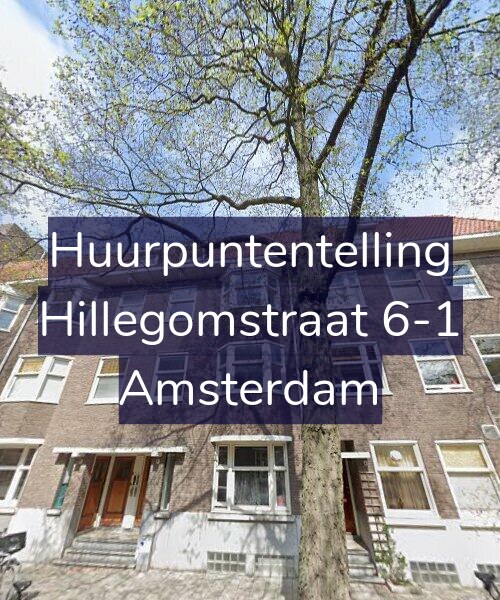 Foto gevel Huurpuntentelling voor Hillegomstraat 6-1, Amsterdam