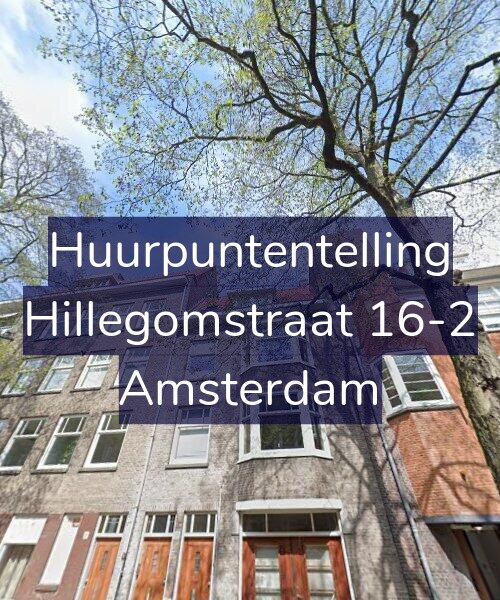 Foto gevel Huurpuntentelling voor Hillegomstraat 16-2, Amsterdam
