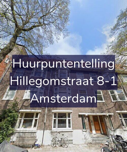 Foto gevel Huurpuntentelling voor Hillegomstraat 8-1, Amsterdam