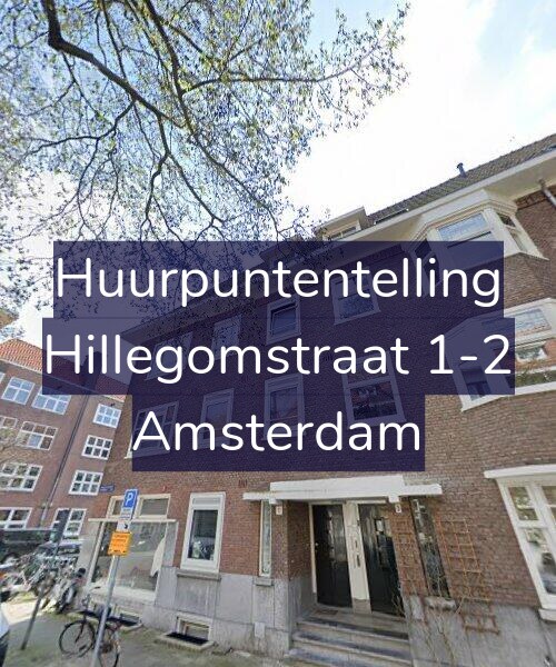 Foto gevel Huurpuntentelling voor Hillegomstraat 1-2, Amsterdam