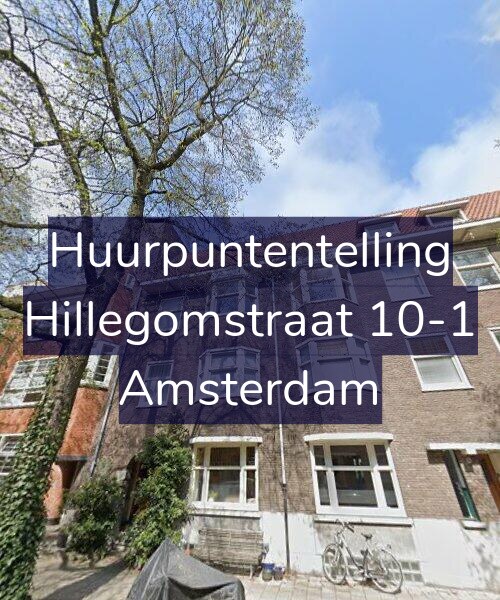 Foto gevel Huurpuntentelling voor Hillegomstraat 10-1, Amsterdam