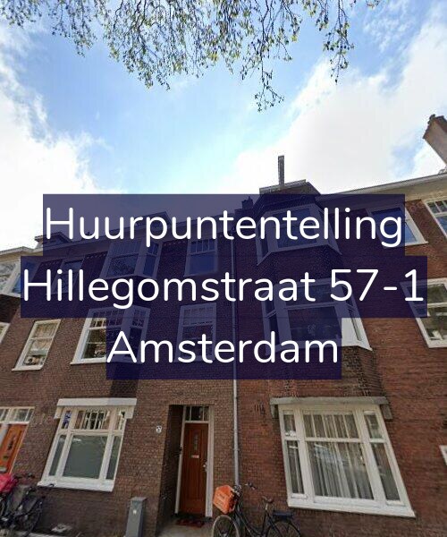 Foto gevel Huurpuntentelling voor Hillegomstraat 57-1, Amsterdam