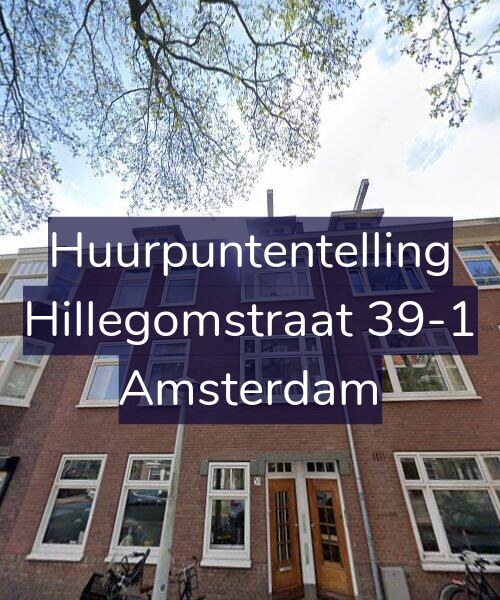 Foto gevel Huurpuntentelling voor Hillegomstraat 39-1, Amsterdam