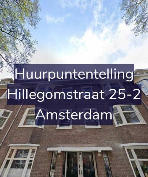 Foto gevel Huurpuntentelling voor Hillegomstraat 25-2, Amsterdam