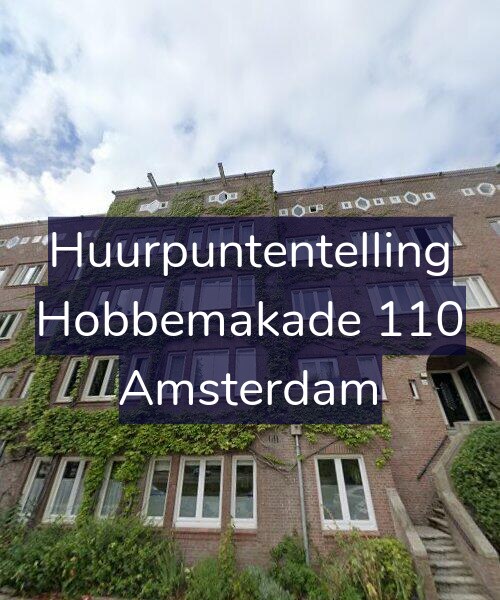Foto gevel Huurpuntentelling voor Hobbemakade 110, Amsterdam