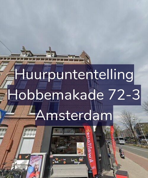 Foto gevel Huurpuntentelling voor Hobbemakade 72-3, Amsterdam