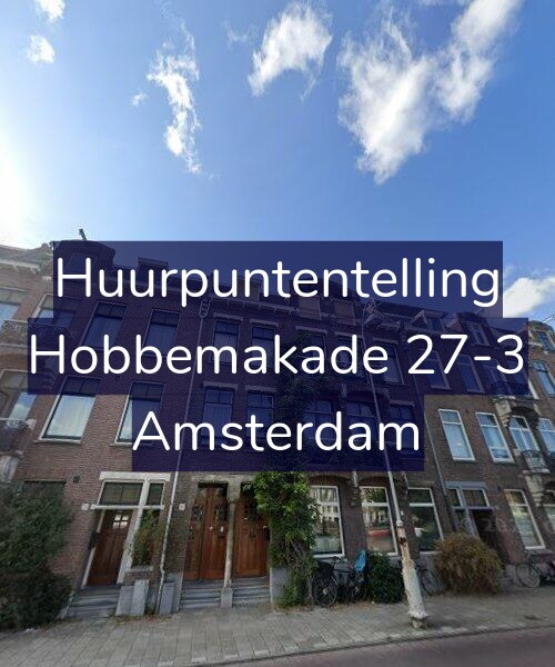 Foto gevel Huurpuntentelling voor Hobbemakade 27-3, Amsterdam
