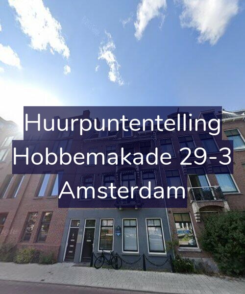 Foto gevel Huurpuntentelling voor Hobbemakade 29-3, Amsterdam