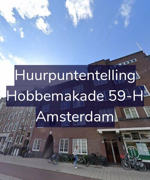 Foto gevel Huurpuntentelling voor Hobbemakade 59-H, Amsterdam