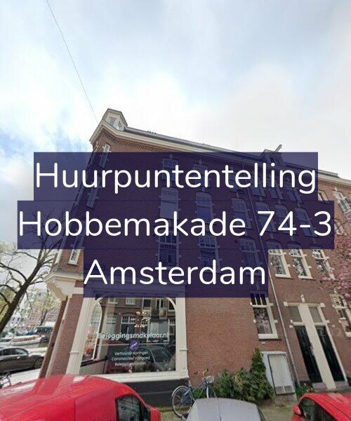 Foto gevel Huurpuntentelling voor Hobbemakade 74-3, Amsterdam