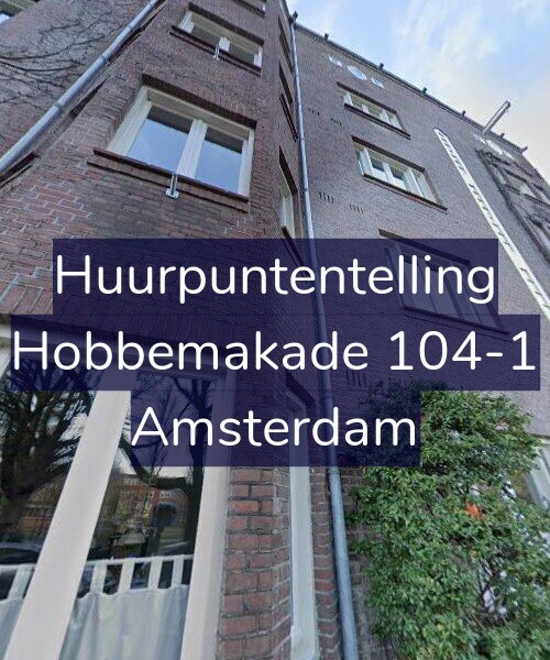 Foto gevel Huurpuntentelling voor Hobbemakade 104-1, Amsterdam