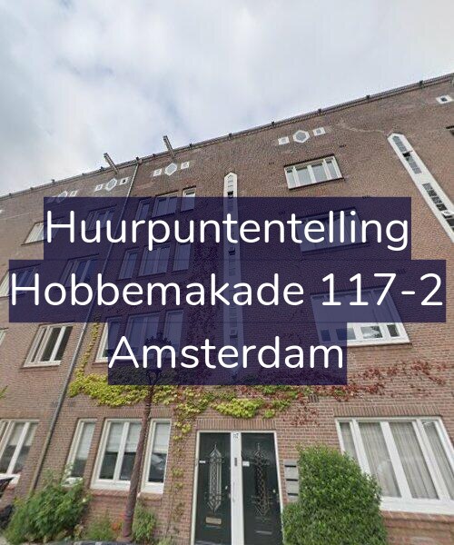 Foto gevel Huurpuntentelling voor Hobbemakade 117-2, Amsterdam