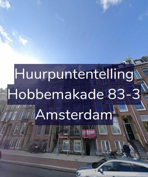Foto gevel Huurpuntentelling voor Hobbemakade 83-3, Amsterdam