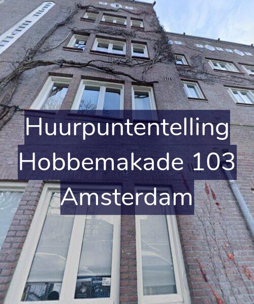 Foto gevel Huurpuntentelling voor Hobbemakade 103, Amsterdam