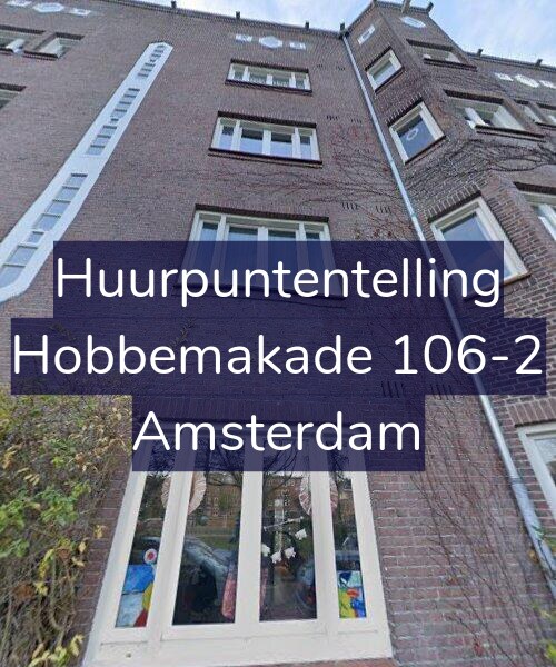 Foto gevel Huurpuntentelling voor Hobbemakade 106-2, Amsterdam