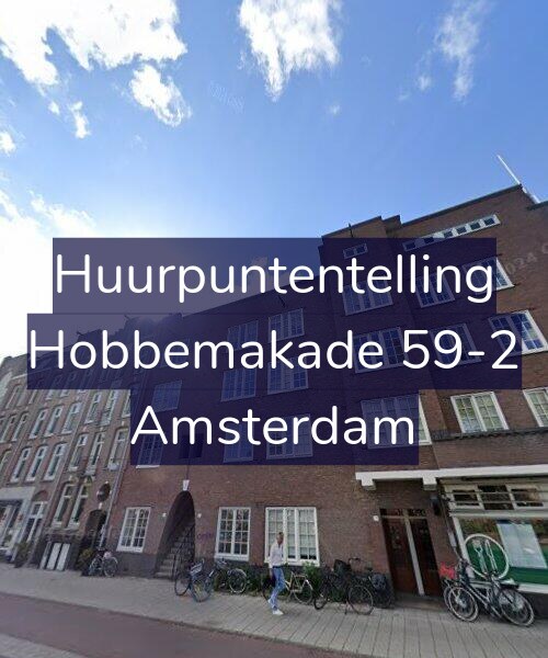 Foto gevel Huurpuntentelling voor Hobbemakade 59-2, Amsterdam