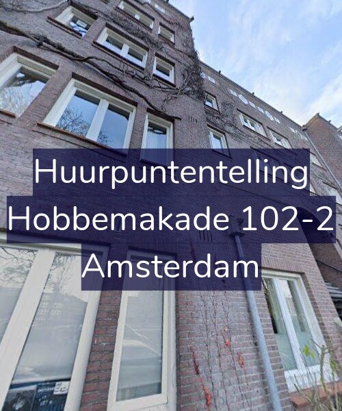 Foto gevel Huurpuntentelling voor Hobbemakade 102-2, Amsterdam