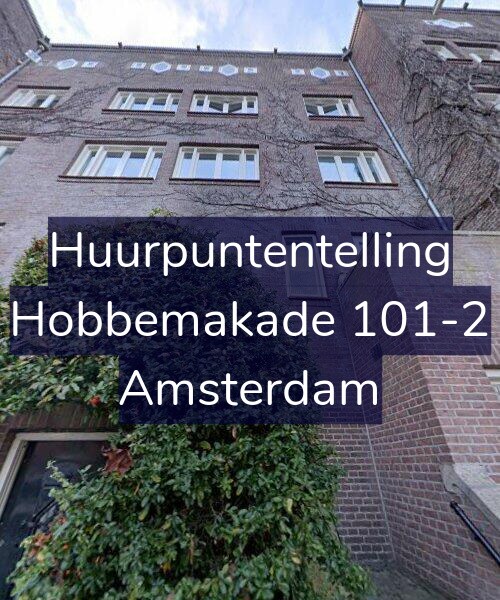 Foto gevel Huurpuntentelling voor Hobbemakade 101-2, Amsterdam
