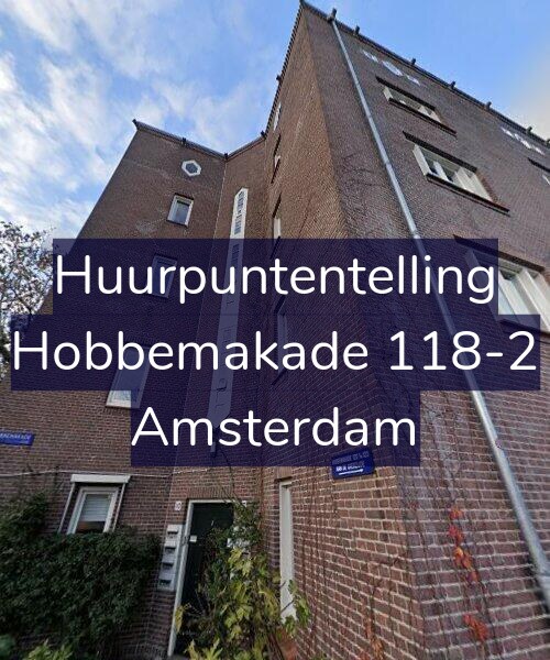 Foto gevel Huurpuntentelling voor Hobbemakade 118-2, Amsterdam