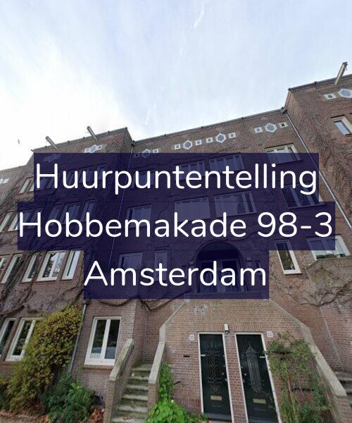 Foto gevel Huurpuntentelling voor Hobbemakade 98-3, Amsterdam