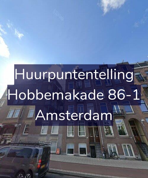 Foto gevel Huurpuntentelling voor Hobbemakade 86-1, Amsterdam