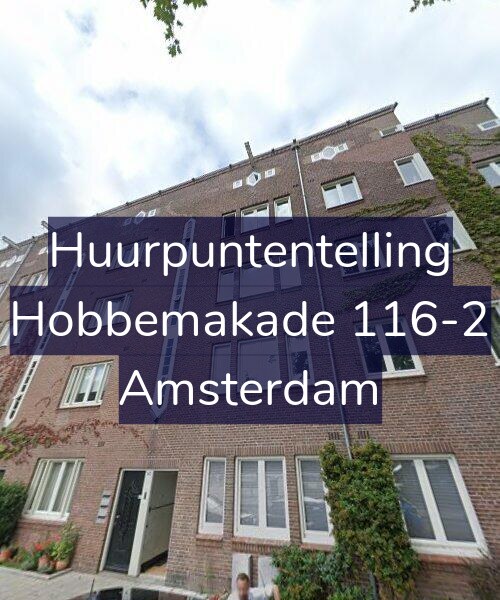 Foto gevel Huurpuntentelling voor Hobbemakade 116-2, Amsterdam