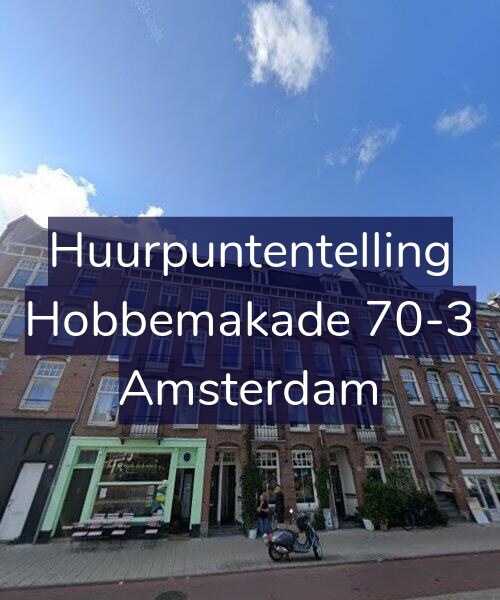 Foto gevel Huurpuntentelling voor Hobbemakade 70-3, Amsterdam