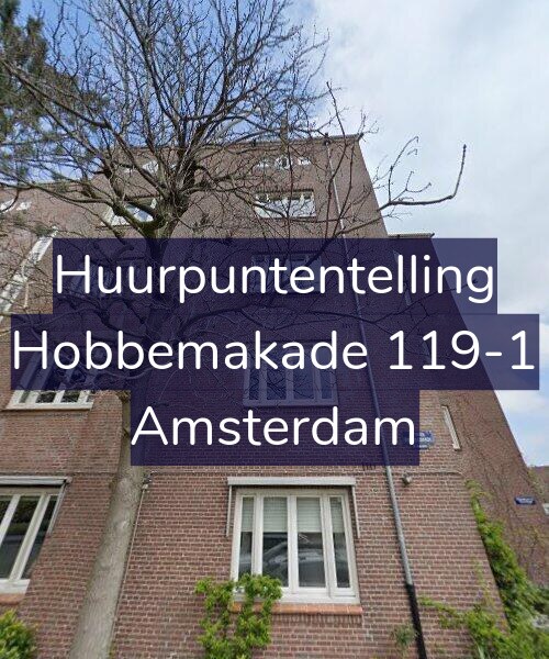 Foto gevel Huurpuntentelling voor Hobbemakade 119-1, Amsterdam