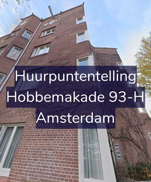Foto gevel Huurpuntentelling voor Hobbemakade 93-H, Amsterdam