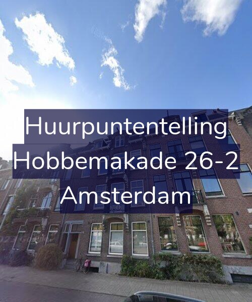Foto gevel Huurpuntentelling voor Hobbemakade 26-2, Amsterdam