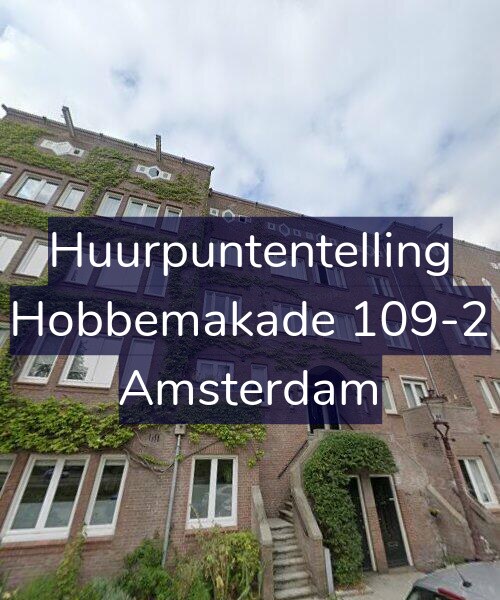 Foto gevel Huurpuntentelling voor Hobbemakade 109-2, Amsterdam