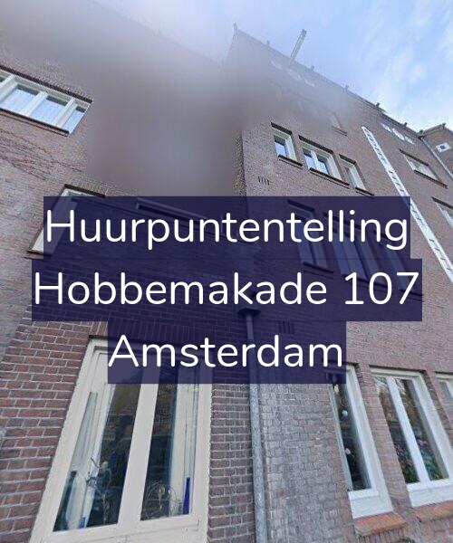 Foto gevel Huurpuntentelling voor Hobbemakade 107, Amsterdam
