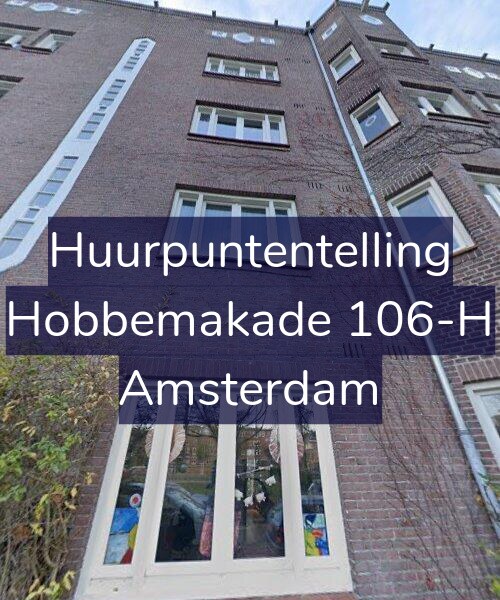 Foto gevel Huurpuntentelling voor Hobbemakade 106-H, Amsterdam