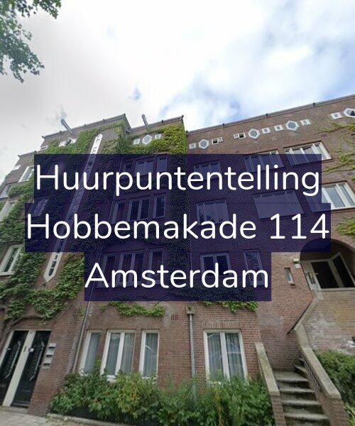 Foto gevel Huurpuntentelling voor Hobbemakade 114, Amsterdam