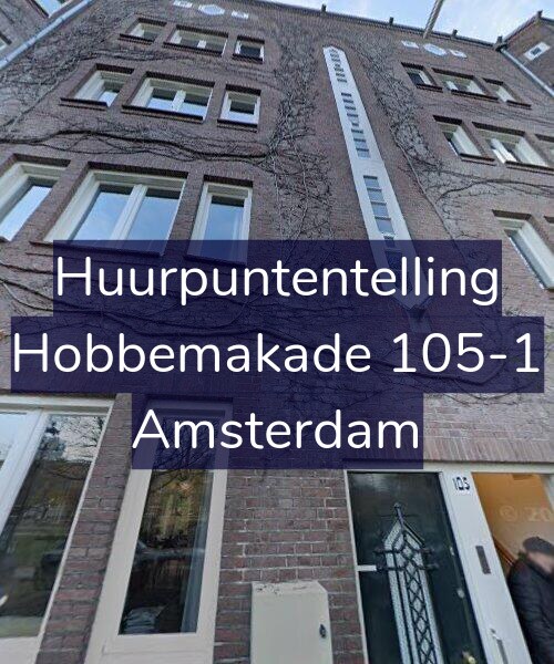 Foto gevel Huurpuntentelling voor Hobbemakade 105-1, Amsterdam