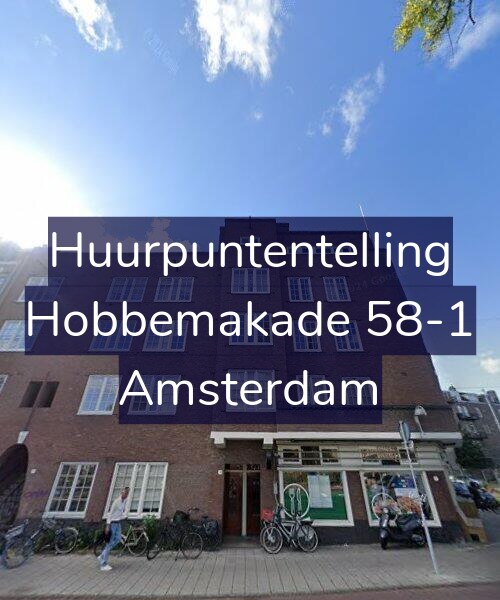 Foto gevel Huurpuntentelling voor Hobbemakade 58-1, Amsterdam