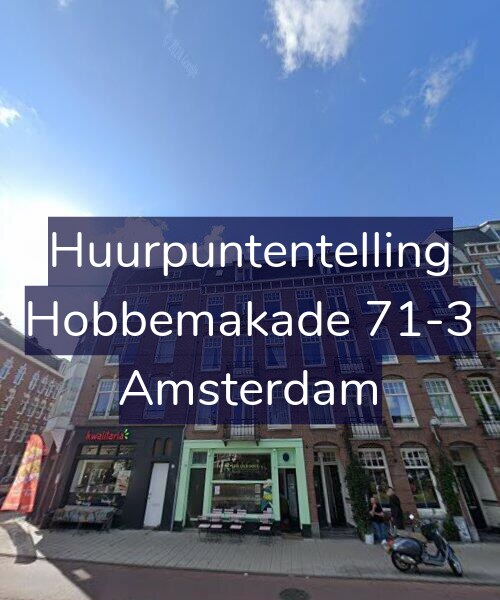 Foto gevel Huurpuntentelling voor Hobbemakade 71-3, Amsterdam