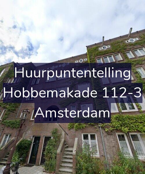 Foto gevel Huurpuntentelling voor Hobbemakade 112-3, Amsterdam