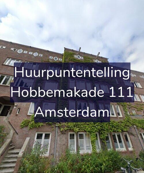 Foto gevel Huurpuntentelling voor Hobbemakade 111, Amsterdam