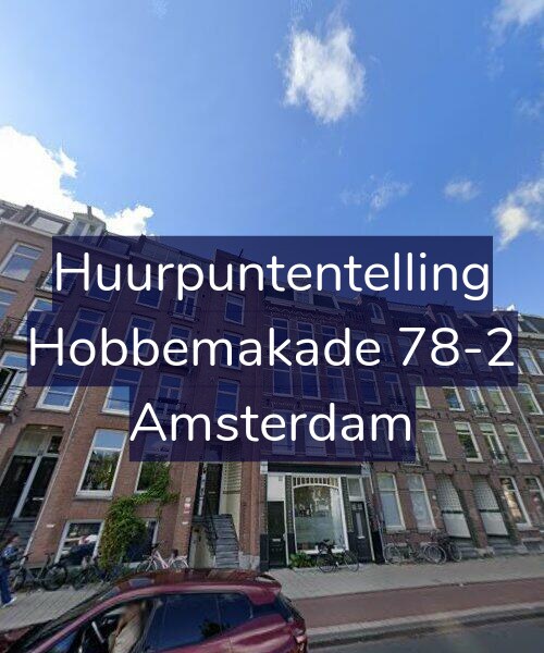 Foto gevel Huurpuntentelling voor Hobbemakade 78-2, Amsterdam
