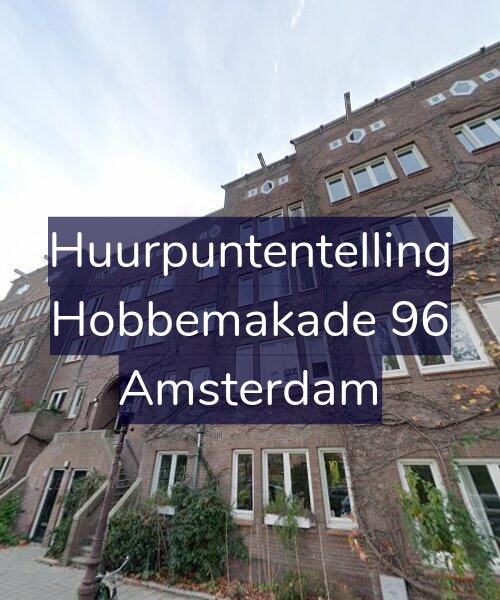 Foto gevel Huurpuntentelling voor Hobbemakade 96, Amsterdam