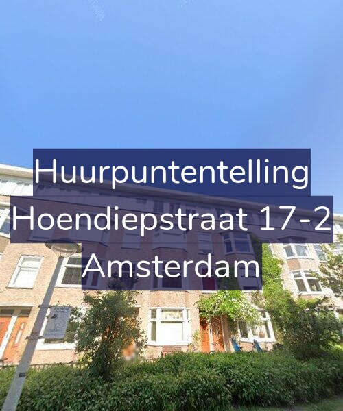 Foto gevel Huurpuntentelling voor Hoendiepstraat 17-2, Amsterdam