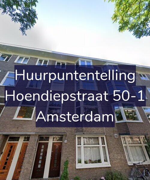 Foto gevel Huurpuntentelling voor Hoendiepstraat 50-1, Amsterdam