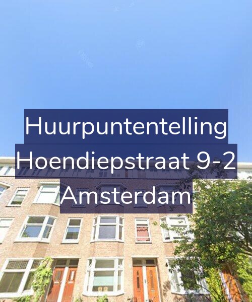 Foto gevel Huurpuntentelling voor Hoendiepstraat 9-2, Amsterdam