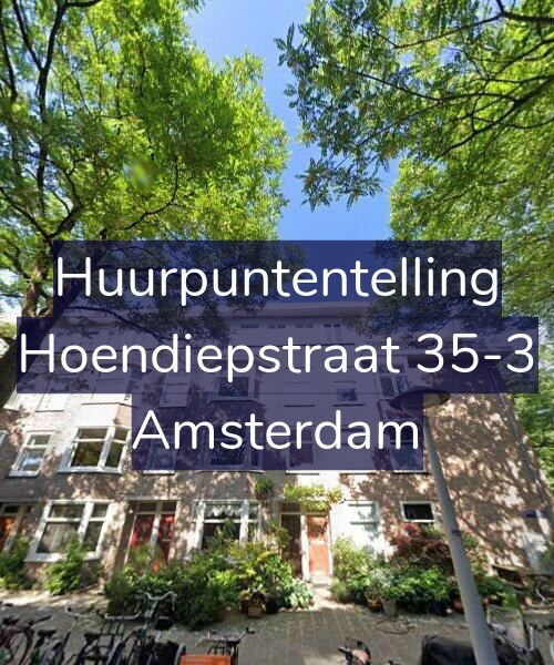 Foto gevel Huurpuntentelling voor Hoendiepstraat 35-3, Amsterdam