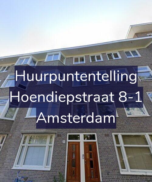 Foto gevel Huurpuntentelling voor Hoendiepstraat 8-1, Amsterdam