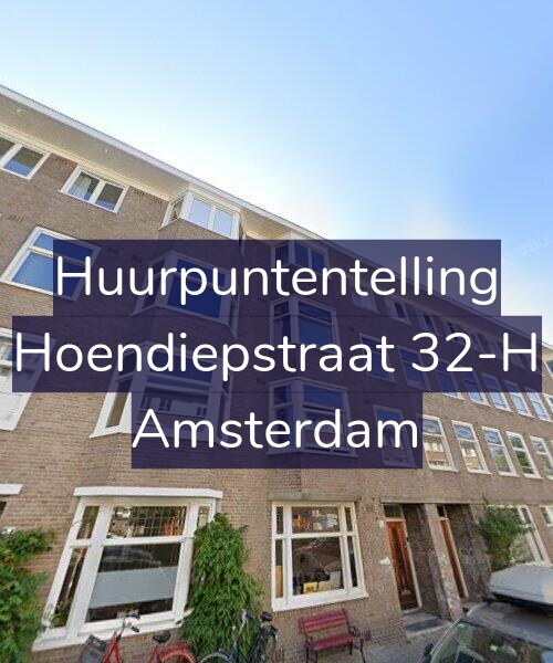 Foto gevel Huurpuntentelling voor Hoendiepstraat 32-H, Amsterdam