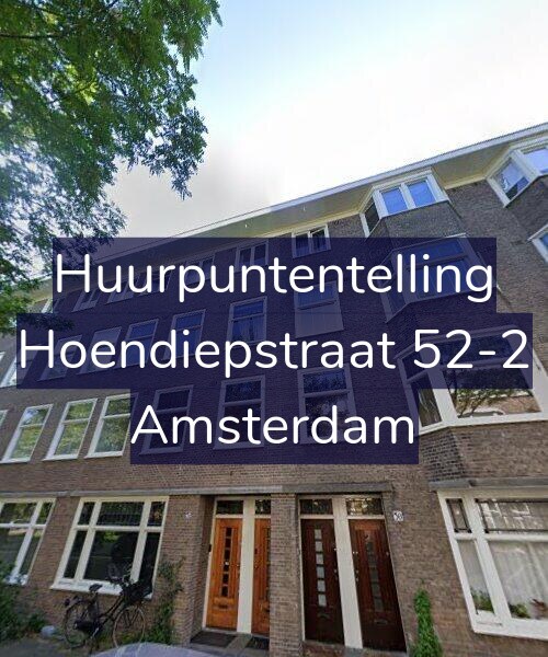 Foto gevel Huurpuntentelling voor Hoendiepstraat 52-2, Amsterdam