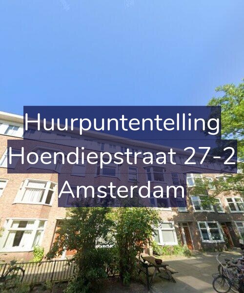 Foto gevel Huurpuntentelling voor Hoendiepstraat 27-2, Amsterdam